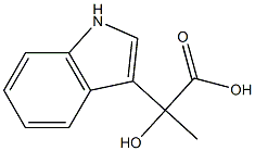 1H-Indole-3-aceticacid,-alpha--hydroxy--alpha--methyl-(9CI) Struktur