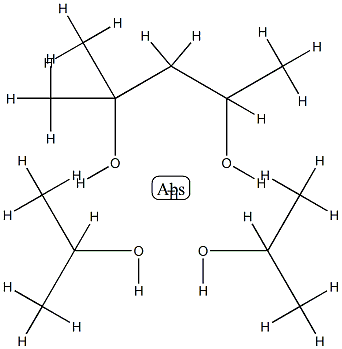 [2-methylpentane-2,4-diolato(2-)-O,O']bis(propan-2-olato)titanium Structure