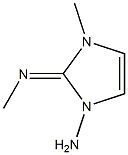 1H-Imidazol-1-amine,2,3-dihydro-3-methyl-2-(methylimino)-(9CI) Structure