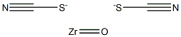 Bis(thiocyanic acid)oxozirconium(IV) salt Structure