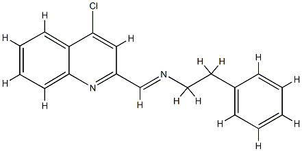 N-[(4-chloro-2-quinolinyl)methylene]-N-(2-phenylethyl)amine,720669-58-9,结构式