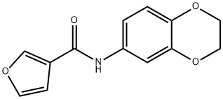 3-Furancarboxamide,N-(2,3-dihydro-1,4-benzodioxin-6-yl)-(9CI) 结构式