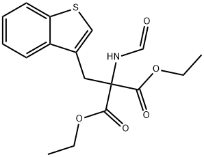 DIETHYL 2-(BENZO(B)THIOPHENE-3-YLMETHYL)-2-FORMAMIDO)MALONATE|