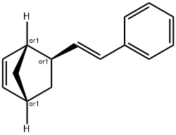 Bicyclo[2.2.1]hept-2-ene, 5-[(1E)-2-phenylethenyl]-, (1R,4R,5R)-rel- (9CI) Structure