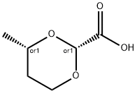1,3-Dioxane-2-carboxylicacid,4-methyl-,(2R,4S)-rel-(9CI) Structure