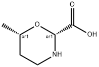 2H-1,3-Oxazine-2-carboxylicacid,tetrahydro-6-methyl-,(2R,6S)-rel-(9CI) 化学構造式