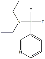 3-Pyridinemethanamine,N,N-diethyl--alpha-,-alpha--difluoro-(9CI) Structure