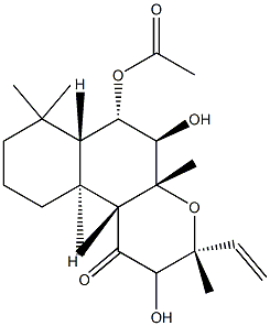 (3R,6aα)-6β-Acetyloxy-3α-vinyldodecahydro-5α,10bα-dihydroxy-3,4aβ,7,7,10aβ-pentamethyl-1H-naphtho[2,1-b]pyran-1-one|