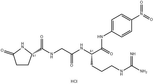 L-pGlu-Gly-L-Arg-Nan・塩酸塩 化学構造式