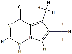 Pyrrolo[2,1-f][1,2,4]triazin-4(1H)-one, 5,6-dimethyl- (9CI) Structure