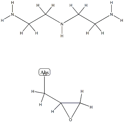 1,2-Ethanediamine, N-(2-aminoethyl)-, reaction products with epichlorohydrin 化学構造式