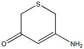 2H-Thiopyran-3(6H)-one,5-amino-(9CI) Struktur