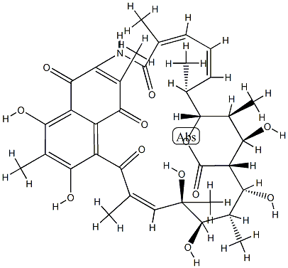 31-Oxo 14,21-dihydroxy-7-O,31-cycloprotostreptovaricin I 结构式