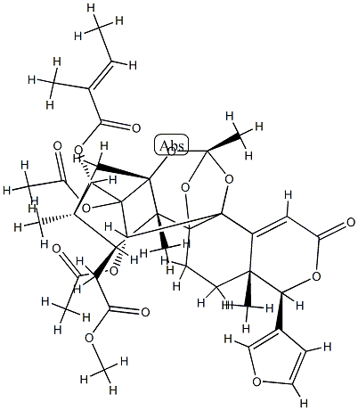 14,15-Didehydrophragmalin 2,30-diacetate 3-[(E)-2-methyl-2-butenoate]|