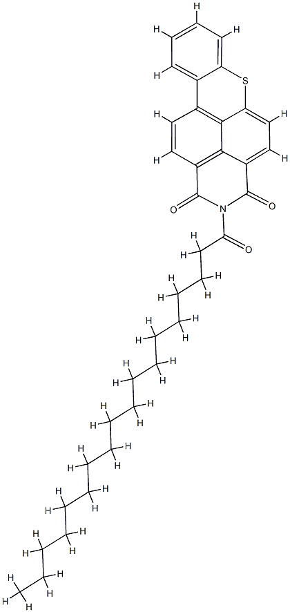 2-(1-Oxooctadecyl)-1H-thioxantheno[2,1,9-def]isoquinoline-1,3(2H)-dione,72269-57-9,结构式