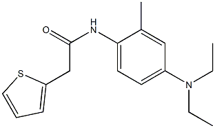 N-[4-(diethylamino)-2-methylphenyl]-2-(2-thienyl)acetamide Structure