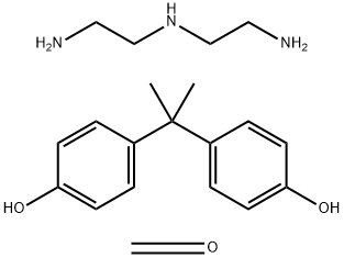 Formaldehyde, reaction products with bisphenol A and diethylenetriamine Struktur