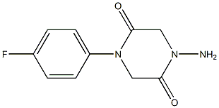 1-amino-4-(4-fluorophenyl)-2,5-piperazinedione 结构式