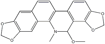 6-甲氧基二氢血根碱,72401-54-8,结构式