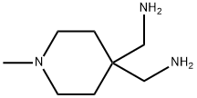 4,4-Piperidinedimethanamine,1-methyl-(9CI) Structure