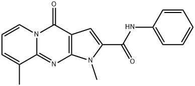 1,9-dimethyl-4-oxo-N-phenyl-1,4-dihydropyrido[1,2-a]pyrrolo[2,3-d]pyrimidine-2-carboxamide 结构式