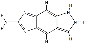 Imidazo[4,5-f]indazol-6-amine,  1,5-dihydro-  (9CI),724766-90-9,结构式