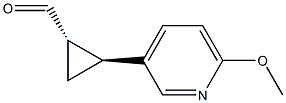 시클로프로판카르복스알데히드,2-(6-메톡시-3-피리디닐)-,(1R,2R)-rel-(9Cl)