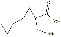 [1,1-Bicyclopropyl]-2-carboxylicacid,2-(aminomethyl)-(9CI) Structure