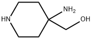 4-Piperidinemethanol,4-amino-(9CI) Struktur