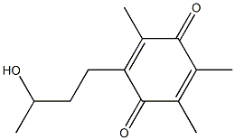 2,5-Cyclohexadiene-1,4-dione,2-(3-hydroxybutyl)-3,5,6-trimethyl-(9CI) 结构式