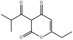 4-Heptenoicacid,5-hydroxy-2-isobutyryl-3-oxo-,delta-lactone(5CI) 结构式