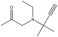 2-Propanone,1-[(1,1-dimethyl-2-propynyl)ethylamino]-(9CI) 结构式