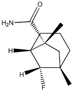 Bicyclo[3.2.1]octane-6-carboxamide, 8-fluoro-1,6-dimethyl-, (1R,5S,6S,8S)-rel- (9CI) Structure