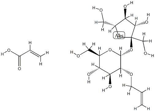 α-D-Glucopyranoside, -D-fructofuranosyl, mono-2-propenyl ether, polymer with 2-propenoic acid Struktur