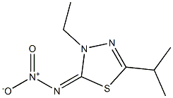 1,3,4-Thiadiazol-2(3H)-imine,3-ethyl-5-(1-methylethyl)-N-nitro-(9CI)|