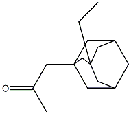 2-Propanone,1-(3-ethyltricyclo[3.3.1.13,7]dec-1-yl)-(9CI) Struktur