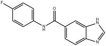 1H-Benzimidazole-5-carboxamide,N-(4-fluorophenyl)-(9CI) 化学構造式