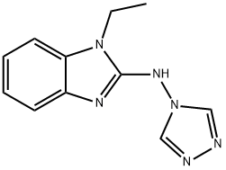 1H-Benzimidazol-2-amine,1-ethyl-N-4H-1,2,4-triazol-4-yl-(9CI) Struktur