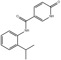 3-Pyridinecarboxamide,1,6-dihydro-N-[2-(1-methylethyl)phenyl]-6-oxo-(9CI) 结构式