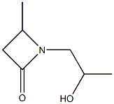 2-Azetidinone,1-(2-hydroxypropyl)-4-methyl-(9CI) Struktur