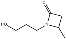 2-Azetidinone,1-(3-hydroxypropyl)-4-methyl-(9CI) Structure