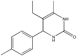 2(1H)-Pyrimidinone,5-ethyl-3,4-dihydro-6-methyl-4-(4-methylphenyl)-(9CI) 结构式