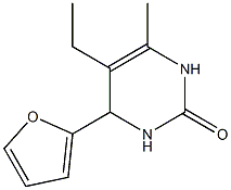 2(1H)-Pyrimidinone,5-ethyl-4-(2-furanyl)-3,4-dihydro-6-methyl-(9CI),728004-16-8,结构式