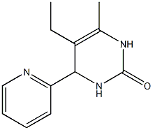 2(1H)-Pyrimidinone,5-ethyl-3,4-dihydro-6-methyl-4-(2-pyridinyl)-(9CI) Structure