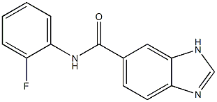 1H-Benzimidazole-5-carboxamide,N-(2-fluorophenyl)-(9CI) 结构式