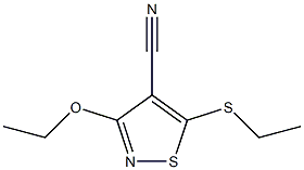 4-Isothiazolecarbonitrile,3-ethoxy-5-(ethylthio)-(9CI) 结构式