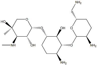 6-O-(4-C-Methyl-3-methylamino-3-deoxy-β-L-arabinopyranosyl)-4-O-(2,6-diamino-2,3,4,6-tetradeoxy-α-D-erythro-hexopyranosyl)-3-amino-1,2,3-trideoxy-D-myo-inositol|