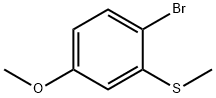 1-BROMO-4-METHOXY-2-METHYLSULFANYL-BENZENE 化学構造式