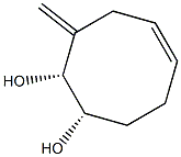 5-Cyclooctene-1,2-diol, 3-methylene-, (1R,2S)-rel- (9CI) 结构式