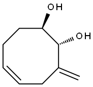 5-Cyclooctene-1,2-diol, 3-methylene-, (1R,2R)-rel- (9CI) 化学構造式